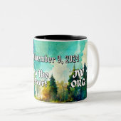 JWバプテスマ新兄弟への贈り物の山の景色 ツートーンマグカップ (正面右)