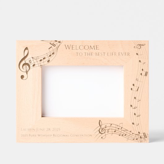 JWバプテスマ記念ギフト2025地域大会 レーザー彫刻フレーム (正面)