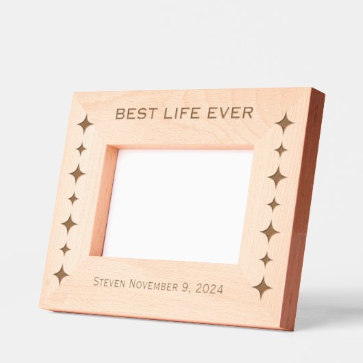 JWバプテスマ記念写真枠 レーザー彫刻フレーム (左)