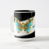 JWバプテパーソナライズされたスプティスキープサケギフトコーヒーマグ ツートーンマグカップ (正面左)