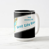 JWバプテパーソナライズされたスプティスキープサケギフトコーヒーマグ ツートーンマグカップ (正面右)