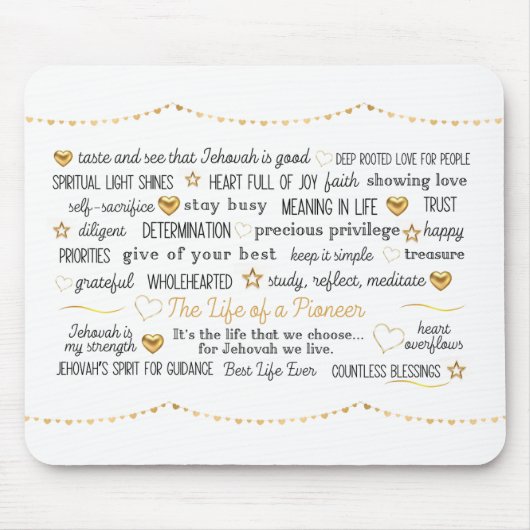 JWパイオニアの人生 マウスパッド (正面)