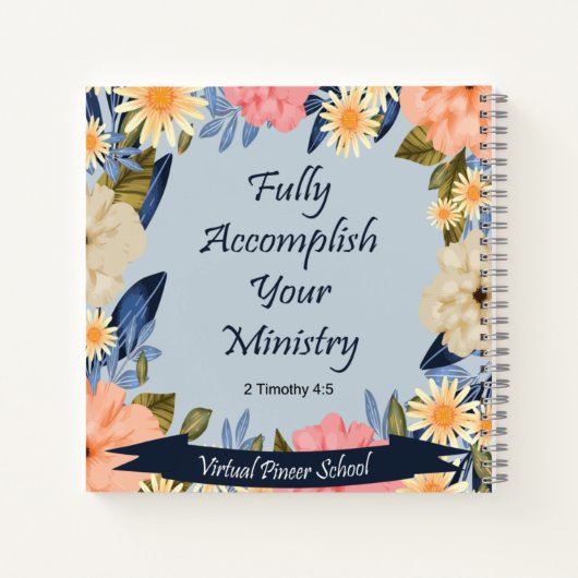 JWパイオニアへの贈り物:省を完全に成し遂げる ノートブック (裏面)