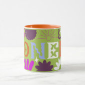 JWパイオニアウェーブラップのまわりにグリーンマファンキーグ マグカップ (中央)