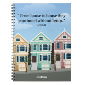 JWパイオニアギフト使徒5:パーソナライズされた42 ノートブック (正面)