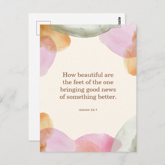 JWパイオニアギフト、イザヤ52:7 | JWはがき ポストカード (正面/裏面)