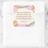 JWパイオニアギフト、イザヤ52:7 | JW スクエアシール (バッグ)