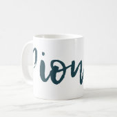 JWパイオニアブルーグリーンラップマのまわりにグ コーヒーマグカップ (正面左)