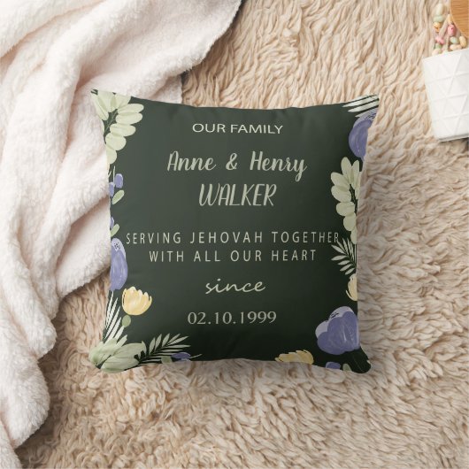 JWパーソナライズされたアニバーサリーギフト  クッション (ブランケット)