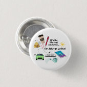 JWボタン – パイオニアのピン 缶バッジ (正面&裏面)