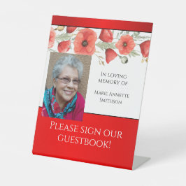 JWメモリアル葬儀ゲストブックサイン 台座サイン