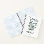 JW年文字2025ユーカリ付き ノートブック (内部)