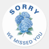 JW恋しく思封筒用シールのステッカー ラウンドシール (正面)