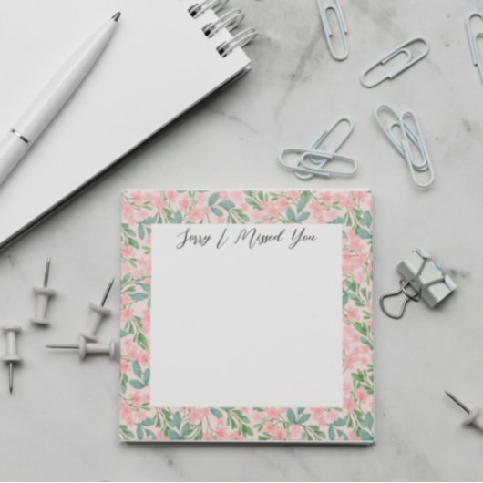 JW省の供給すいません私は恋しく思ピンクの花 ポストイット