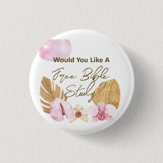 JW省供給レターバイブル書勉強 缶バッジ (正面)