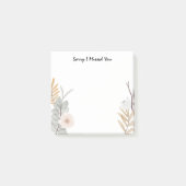 JW省補給申し訳ない恋しく思お花さん ポストイット (正面)