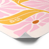 JW聖なる書物、 経典バイブル抽象芸術マスタードピンク ポスター (角)