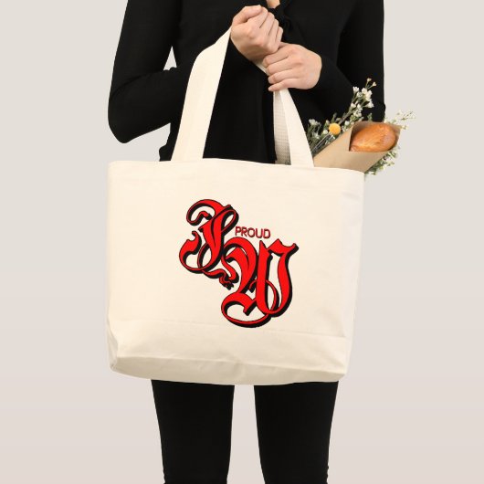 JW誇りを持ったエホバ証人 ラージトートバッグ (正面(商品))