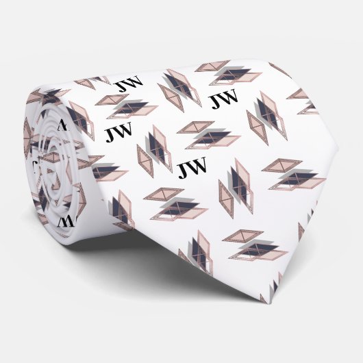 JW長老のためのギフト白黒抽象芸術JW.org ネクタイ (ロール)