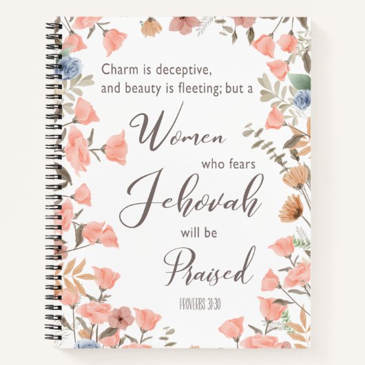 JW長老の妻への贈り物 ノートブック (正面)