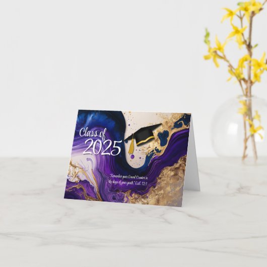 JW高校卒業カードEccl.12:1 カード (黄色い花)