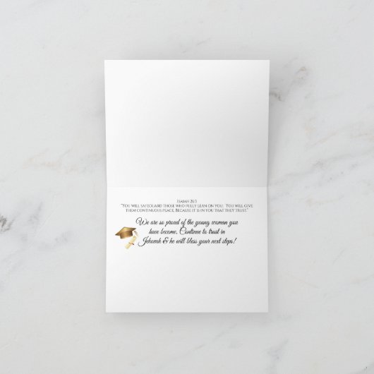 JW高校卒業カードEccl.12:1 カード (内部)