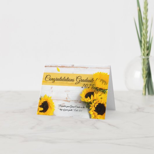 JW高校卒業カードEccl.12:1 サンキューカード (正面)