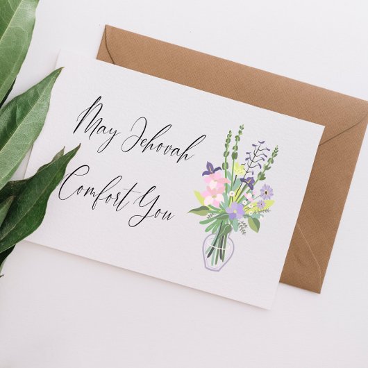 JW 哀悼 マイロド・ヘボンがあなたを慰めます カード