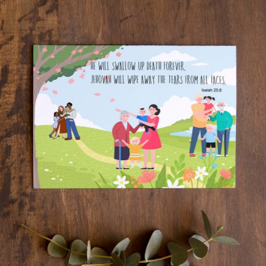 JW 哀悼 JW 弔慰 イザヤ 25:8 カード