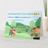 JW 哀悼 JW 弔慰 ヨハネ 5:28 カード (正面)