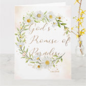 JW 哀悼 JW 葬儀 ルカ 23:43 カード (黄色い花)