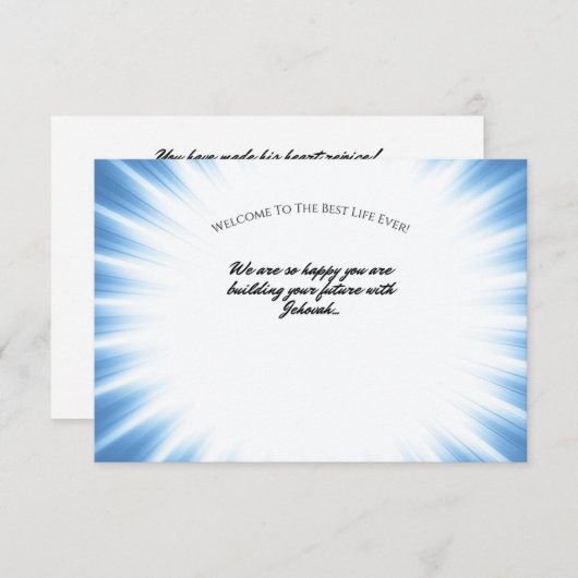 JW 洗礼 おめでとう カード (正面/裏面)