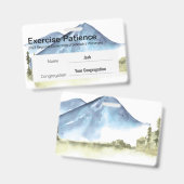 JW 2023コンベンション名前をカスタムするエクササイズ忍耐 バッジ (正面＆裏面)