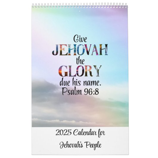 JW 2025年カレンダー文字 カレンダー (カバー)