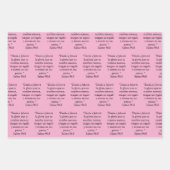 JW 2025年スペインの文字ギフトラップ紙 ラッピングペーパーシート (正面3)