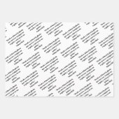 JW 2025年スペインの文字ギフトラップ紙 ラッピングペーパーシート (正面)