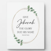 JW 2025年ユーカリ文字 フォトプラーク (正面)