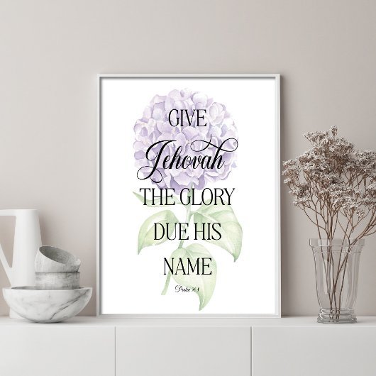 JW 2025年文字アジサイプリント ポスター