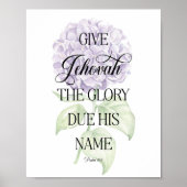 JW 2025年文字アジサイプリント ポスター (正面)