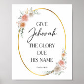 JW 2025年文字バラプリント ポスター (正面)