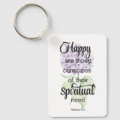 JW 2025 Year Text with Hydrangea Print キーホルダー (正面)