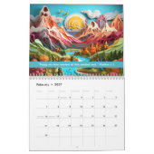 JW 2026 Year Text -3D Majestic Mountain 12-month カレンダー (2月 2027)