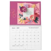 JW 2026 Year Text Calendar -Bursting With Color! カレンダー (3月 2027)