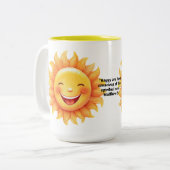 JW 2026 Year Text Matthew 5:3 Smiling Sun ツートーンマグカップ (正面左)