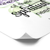 JW 2026 Year Text with Hydrangea Print ポスター (角)