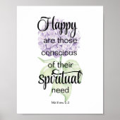 JW 2026 Year Text with Hydrangea Print ポスター (正面)