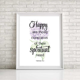 JW 2026 Year Text with Hydrangea Print ポスター