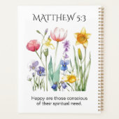 JW 2026 Year Text with Watercolor Florals プランナー手帳 (裏面)