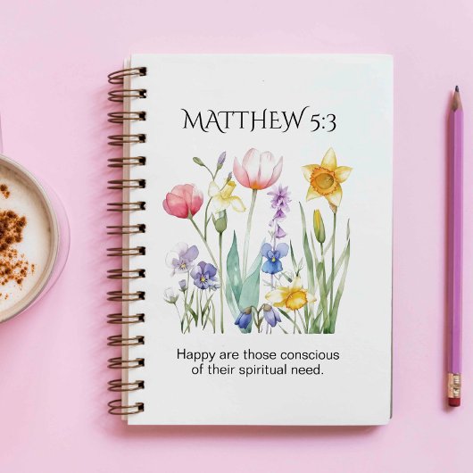 JW 2026 Year Text with Watercolor Florals プランナー手帳