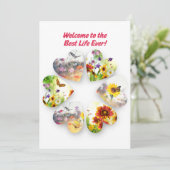 JW Baptism Card Welcome to the Best Life Ever 招待状 (スタンド正面)